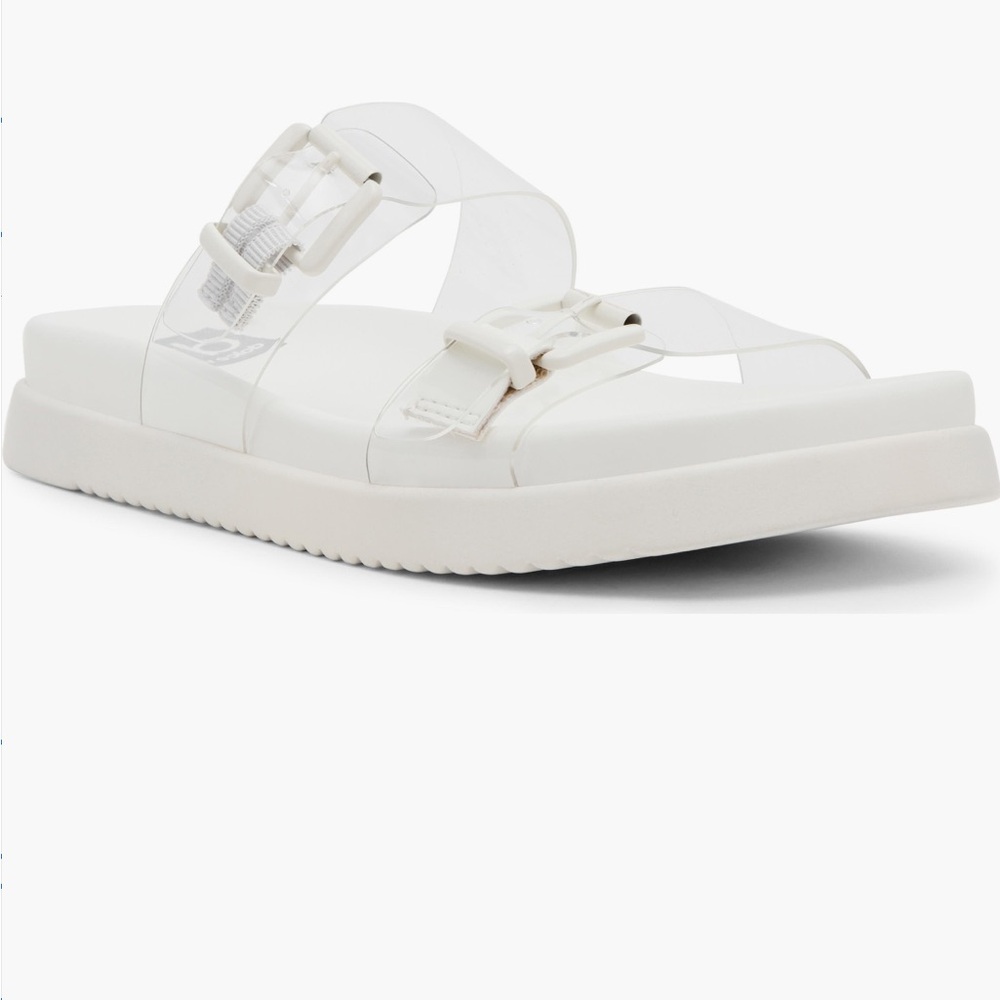 NWT dolce vita Women's White slide Sandals size 11